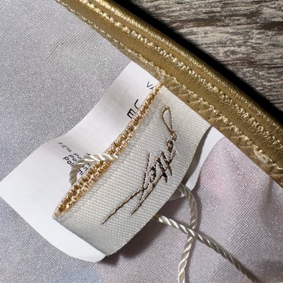 Gottex Floral Bikini Bottoms Sz 8 – Royal Blue Gold Trim Tropic Print Swimwear - Picture 2 of 4